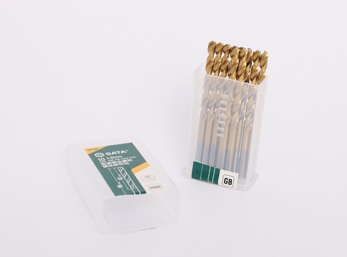 52145A SATA 10Pc. HSS-TiN Twist Drill 4.5mm
