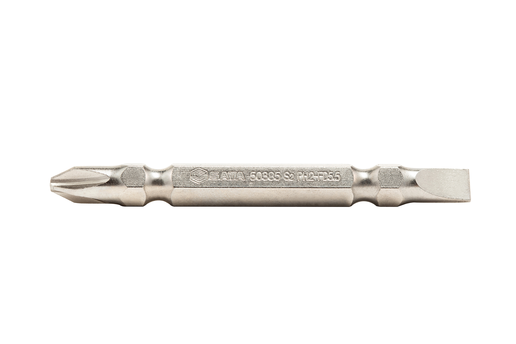 59385 SATA 5Pc. 1/4" Hex Shank Double-ended Bits, 65MM Length, #2&5.5MM