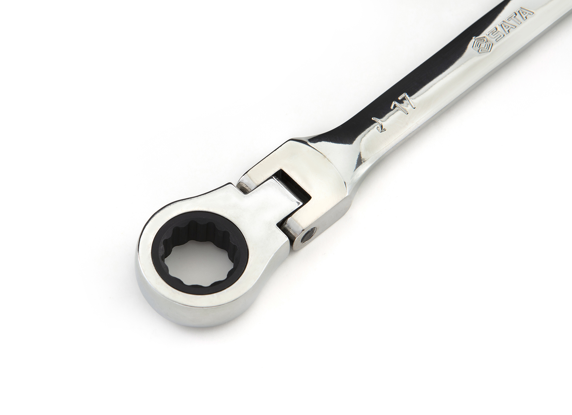 46402 SATA Full Polish Flex Ratcheting Wrench 11MM