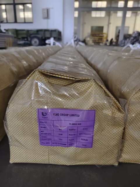 Barra angular de acero inoxidable