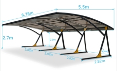 Single Carport-High Quality Aluminum Alloy Family Car Shed