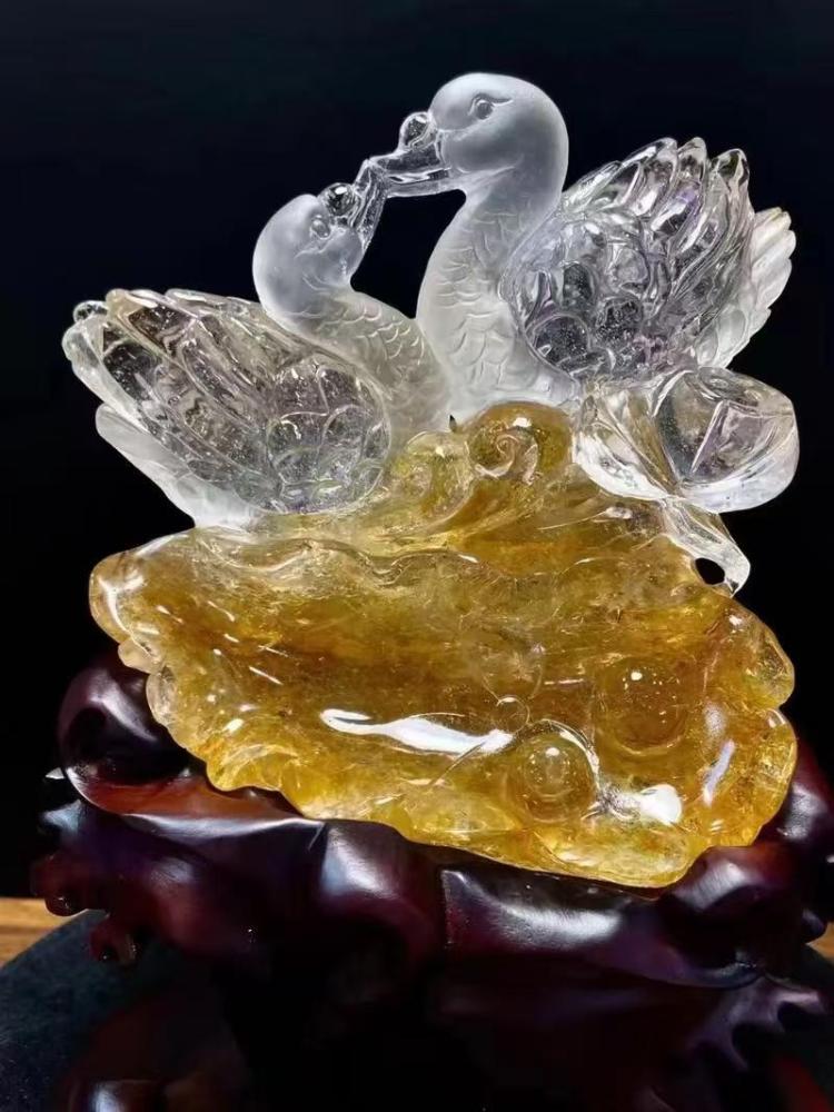 Crystal and Stone sculpture ornaments Pick on Live