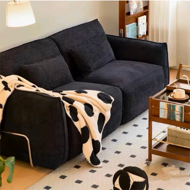Velvet Sofa TEWNEE - Solid Wood Frame, High - Resilience Foam - Custom Colors