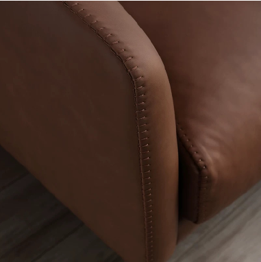 Vintage Straight - Row Leather Sofa LOPWB with Sloped Arms