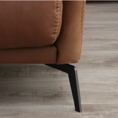 Vintage Straight - Row Leather Sofa LOPWB with Sloped Arms