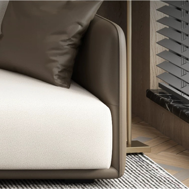 Modern Linen - Upholstered Sofa PEMRND with Down - Filled Comfort