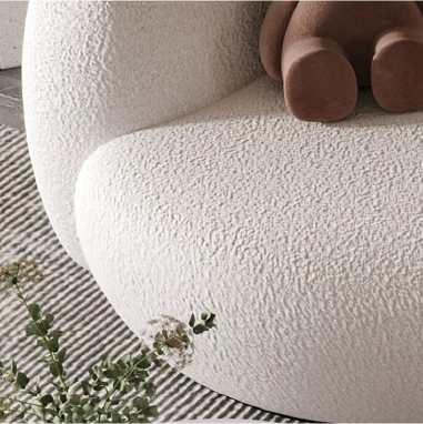 Irregularly - Shaped Shearling Designer Sofa IOMELD