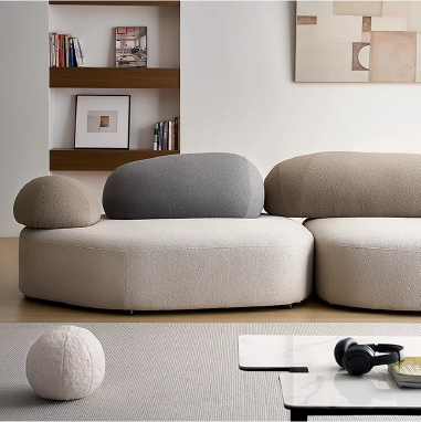 Pebble - Shaped Modular Designer Sofa Set HOIKLP