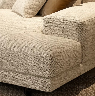 High - end Designer Sectional Sofa GHIKLE with Plush Down and Solid Wood Frame