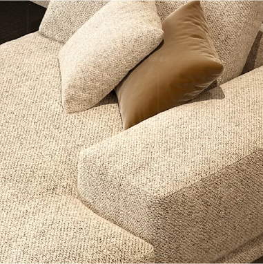 High - end Designer Sectional Sofa GHIKLE with Plush Down and Solid Wood Frame