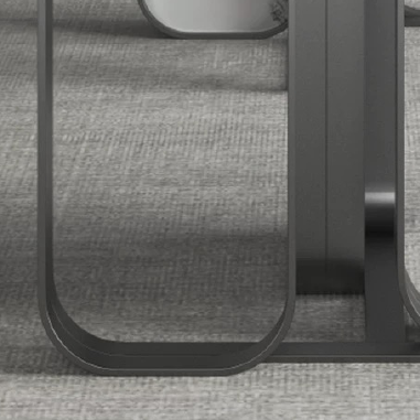 Italian Minimalist Luxury Dining Table BFFHD with Black Titanium Stainless Steel Base