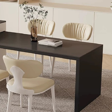 Multifunctional Island Dining Table  MBDKE with Lacquered Solid Wood Cabinet and Sintered Stone Top