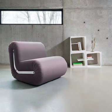 Customizable Modular Accent Chair NHGD with Solid Wood Frame - Stainless Steel Accents
