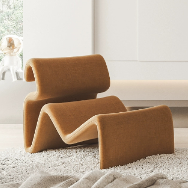 Artistic Wave - Shaped Lounge Chair VGTEEL with Integral Molded Sponge - Custom Colors