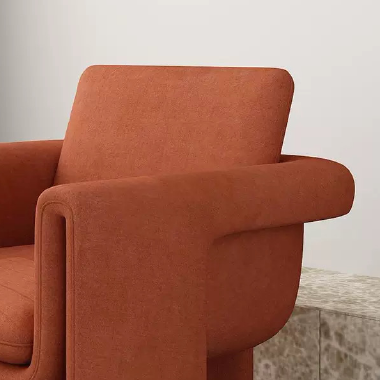 Modern Designer Accent Chair VDEEF with Solid Wood Frame - High - Density Sponge