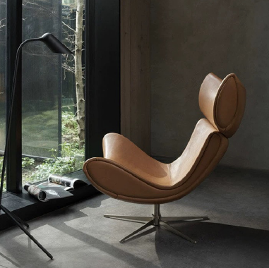 WENSY lounge chair and ottoman alternate view