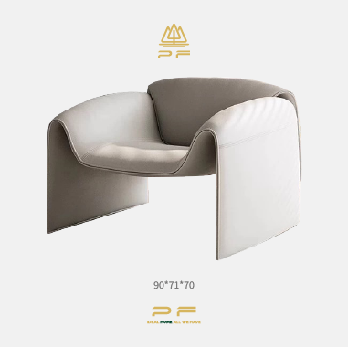 Artistic Crab - Shaped Accent Chair KLDOE with Solid Wood Frame - 45D High - Density Sponge