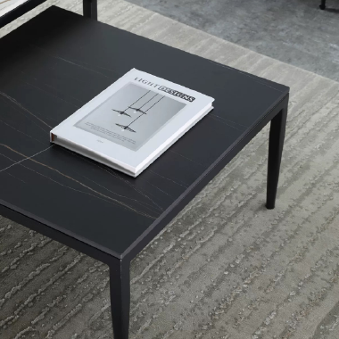 Industrial Retro Style Nested Square Coffee Table -NORDE
