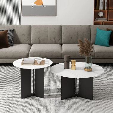 Modern Aesthetic Nested Coffee Table Set -BNEEK