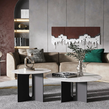 Modern Aesthetic Nested Coffee Table Set -BNEEK