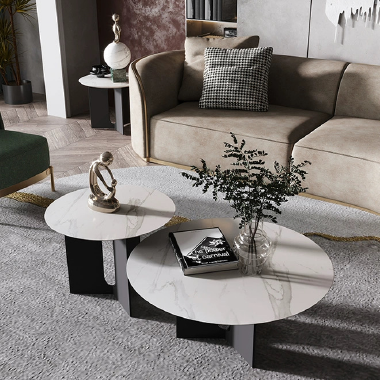 Modern Aesthetic Nested Coffee Table Set -BNEEK