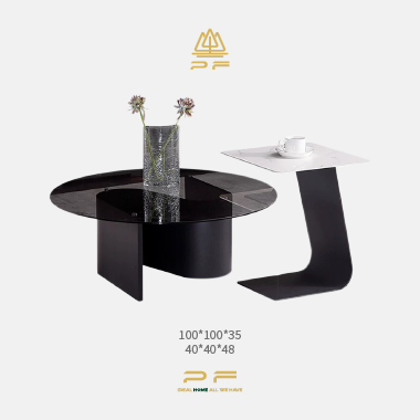 Design Aesthetic Nested High-Low Coffee Table Set - SKDNE