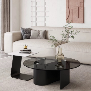 Design Aesthetic Nested High-Low Coffee Table Set - SKDNE