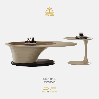 Design Aesthetic Irregular Streamlined High-Low Coffee Table YEODH