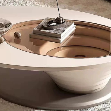 Design Aesthetic Irregular Streamlined High-Low Coffee Table YEODH