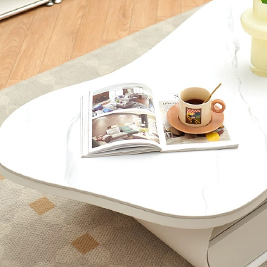 Modern Art Sintered Stone Coffee Table BEELN  with Painted Finish