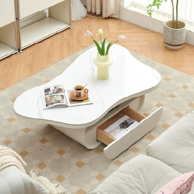 Modern Art Sintered Stone Coffee Table BEELN  with Painted Finish