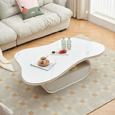 Modern Art Sintered Stone Coffee Table BEELN  with Painted Finish