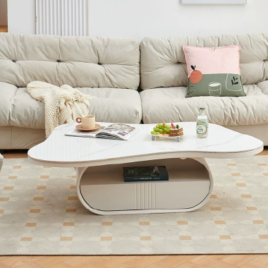 Modern Art Sintered Stone Coffee Table BEELN  with Painted Finish