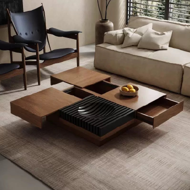 Multifunctional Storage Coffee Table  RELPL -  Modular Design for Organized Living