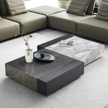 Coffee Table JDDEW  - Dual-Tone Design for Luxe Living Rooms