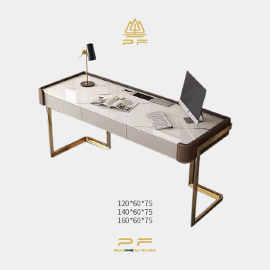 Contemporary Sintered Stone Home Office Desk  PLEONA -  Storage Drawers