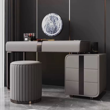 Modern Upholstered Vanity Set YEHDK - Sleek Bedroom Beauty Station