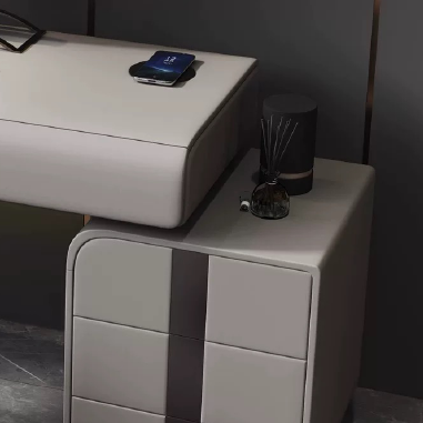 Modern Upholstered Vanity Set YEHDK - Sleek Bedroom Beauty Station