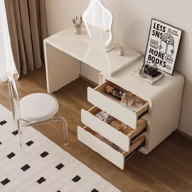 Curved Glow Vanity Set TEEWK- Versatile Bedroom Beauty Station