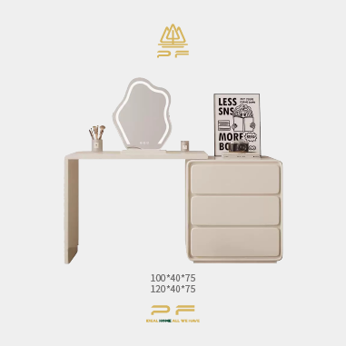 Curved Glow Vanity Set TEEWK- Versatile Bedroom Beauty Station