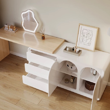 Light Air Stretchable Vanity TEHDE - Retractable Storage Makeup Desk