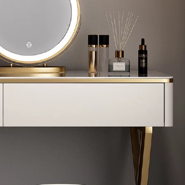 Minimal Luxe Storage Vanity MDNEE- Tidy Organizer Makeup Desk
