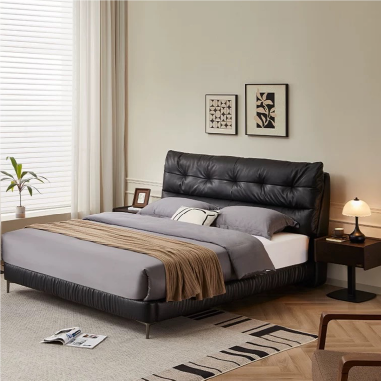 Warm Custom Tufted Upholstered Bed  JODDL- Cozy Bedroom Retreat