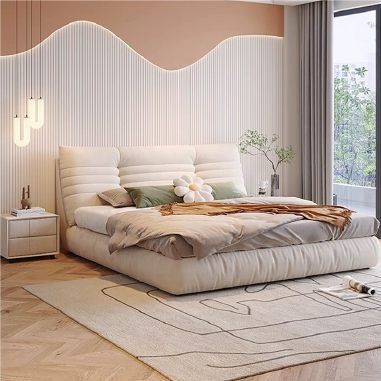 Cloud-Like Plush Upholstered Bed BDJEK - Cozy Bedroom Centerpiece