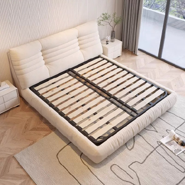 Cloud-Like Plush Upholstered Bed BDJEK - Cozy Bedroom Centerpiece
