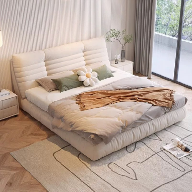 Cloud-Like Plush Upholstered Bed BDJEK - Cozy Bedroom Centerpiece