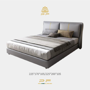 Minimalist Upholstered Bed LODJE- Bedroom Vibe Elevation Piece