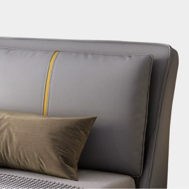 Minimalist Upholstered Bed LODJE- Bedroom Vibe Elevation Piece