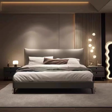 Light Luxury Elegant Bed KDOS - Master Bedroom Aesthetic Bed