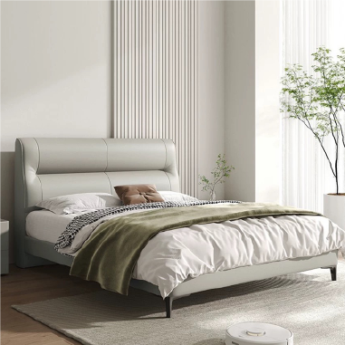 Modern Soft-Touch Upholstered Bed WEIIO - Serene Bedroom Haven